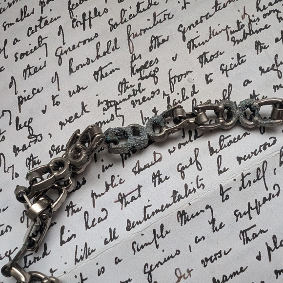 Ornate Silver Pendant Necklace Medieval Costume Jewelry - Picture 7 of 8